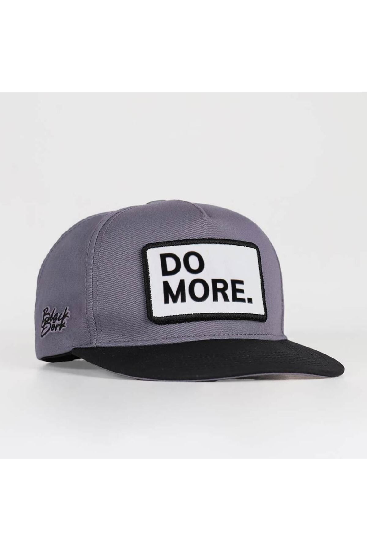 BlackBörk V2 Do More Logolu Siyah-Gri Hip Hop Şapka
