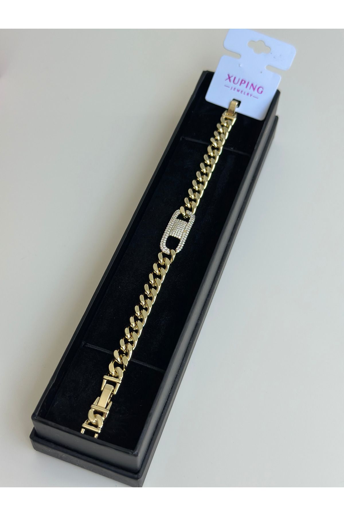 NİSSBEBE XUPİNG JEWELRY VİP Bileklik 14K KARARMAZ Xuping Çelik Bileklik (DOĞALTAŞ BİLEKLİK HEDİYE)