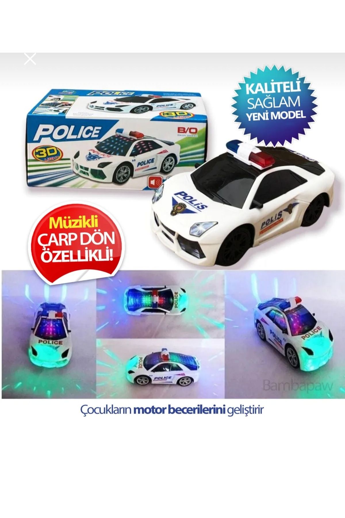 CAN Işıklı Polis Arabası