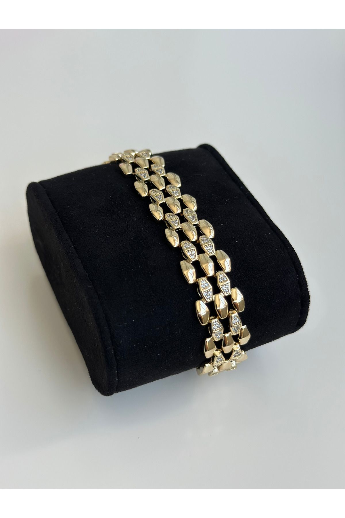 NİSSBEBE XUPİNG JEWELRY VİP Bileklik 14K KARARMAZ Xuping Çelik Bileklik (DOĞALTAŞ BİLEKLİK HEDİYE)
