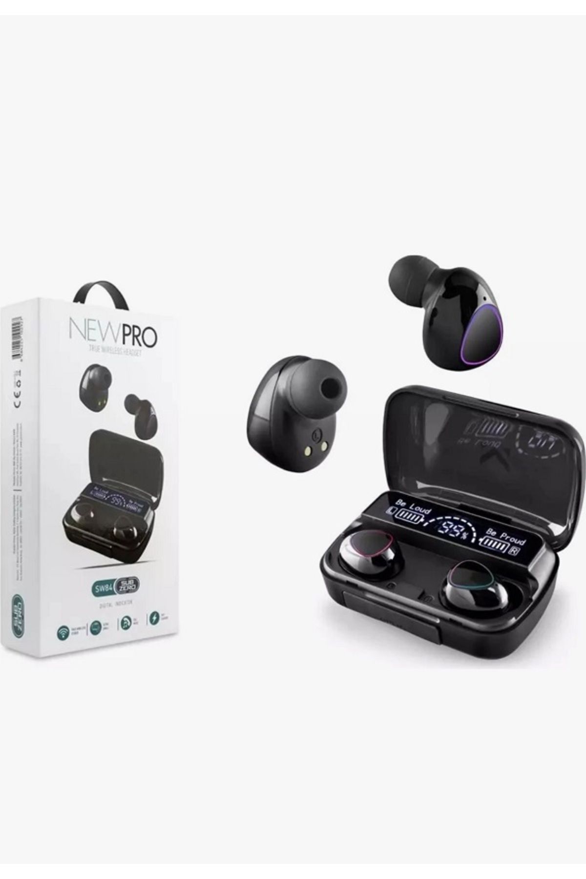 Subzero Newpro SW84 Kulak Içi Tws Bluetooth Kulaklık LED Göstergeli Powerbankli Wireless