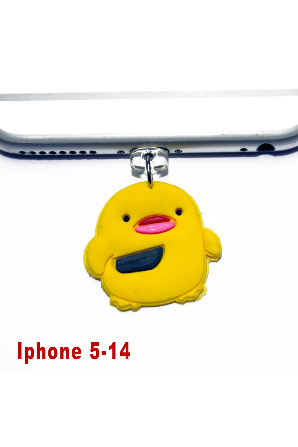 BK Design Iphone 5-14 Silikon Figürlü Telefon Şarj Portu Toz Tıpası Toz Tıkacı Charm IPCR1016