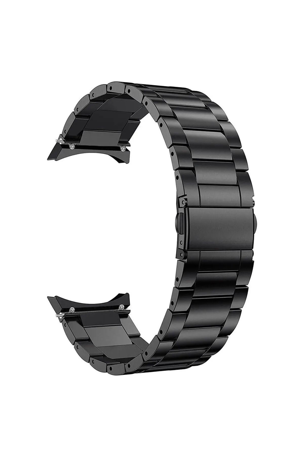 Dmay Samsung Galaxy Watch 6 Serisi (44 Mm) Oval Uyumlu Paslanmaz Metal Kordon