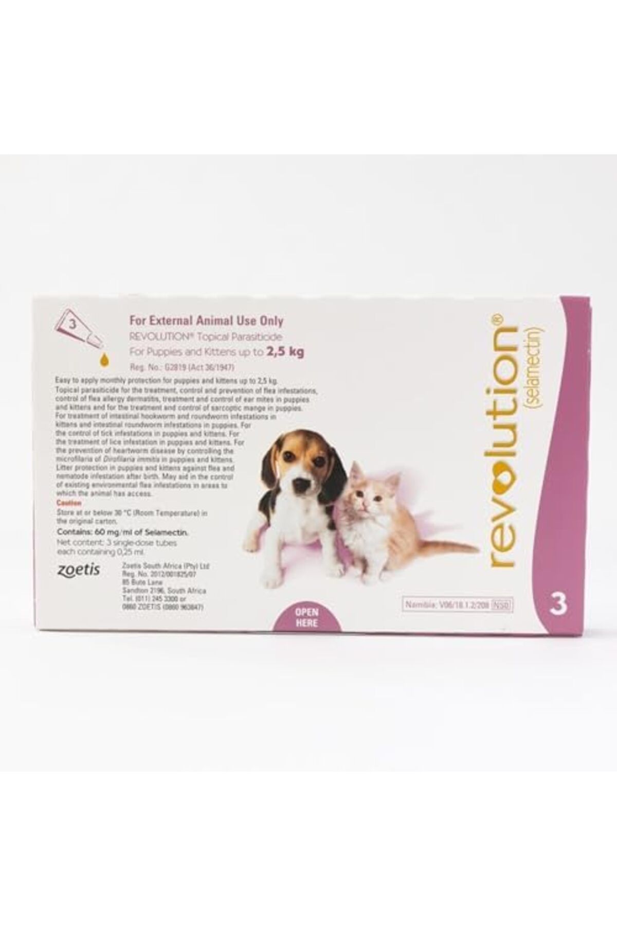 Revolution-The Complete Flea, Tick, and Heartworm Prevention for Puppies & Kittens up to 5 lbs (up t 5