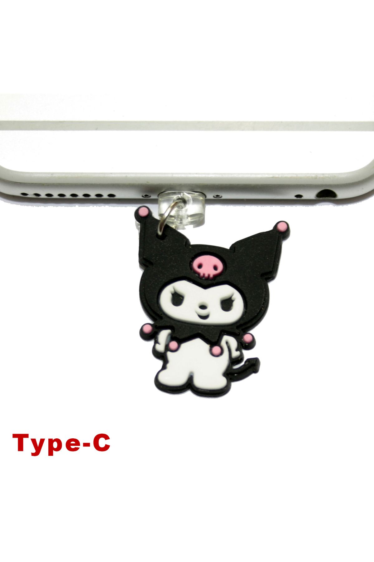 BK Design Type-C Silikon Figürlü Telefon Şarj Portu Toz Tıpası Toz Tıkacı Charm TCCR1024