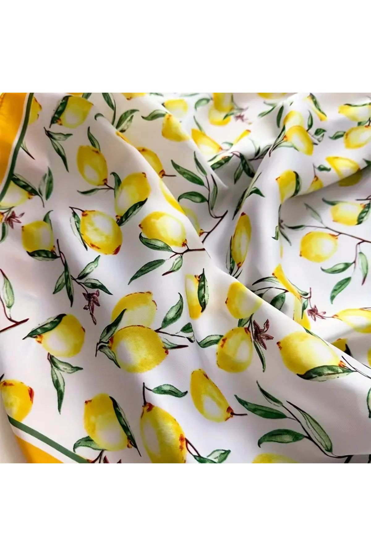 dukart trendlover limon desenli eşarp, fular, bandana