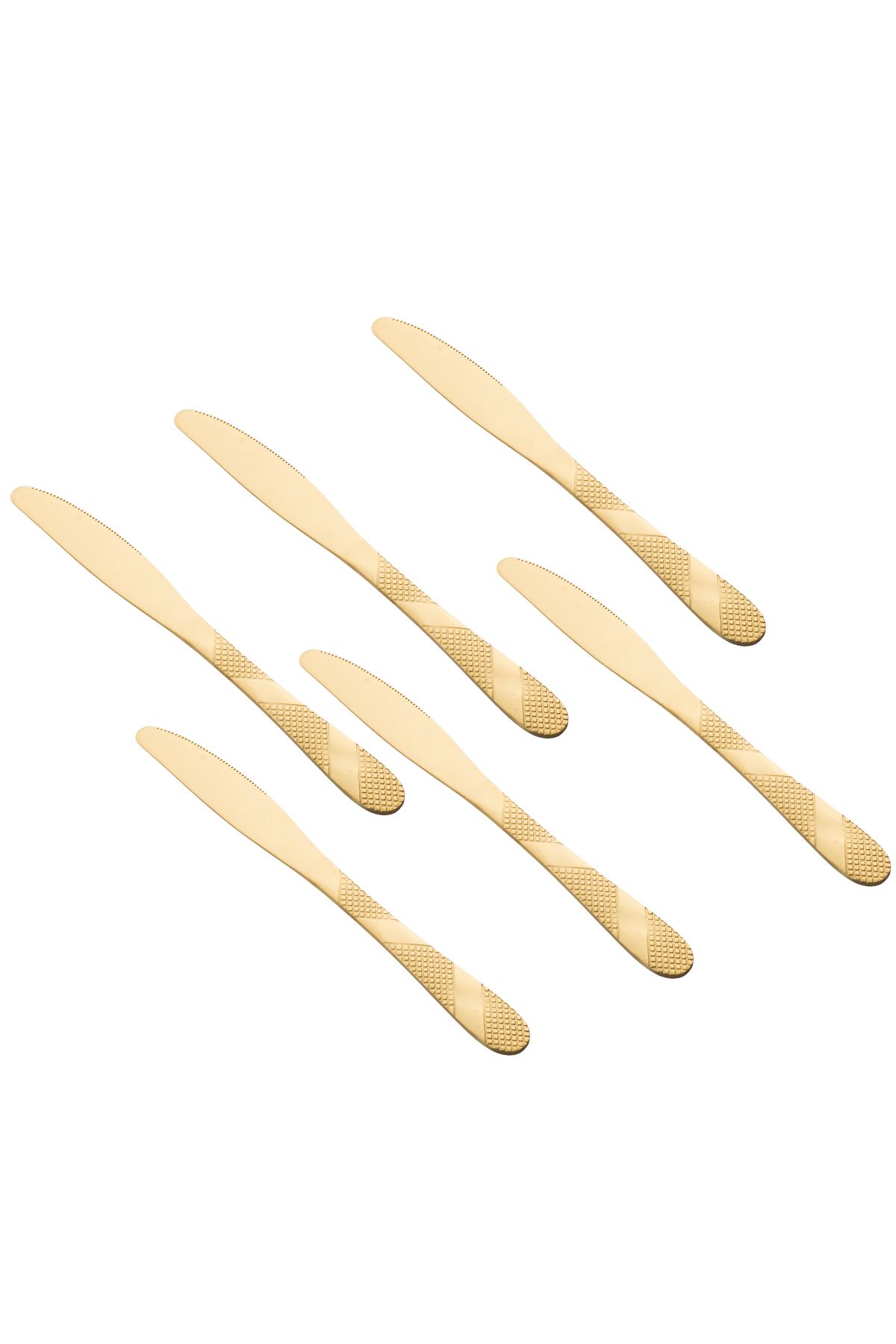 ABAREEK-24-Piece Gold Stainless Steel Flatware Set 4