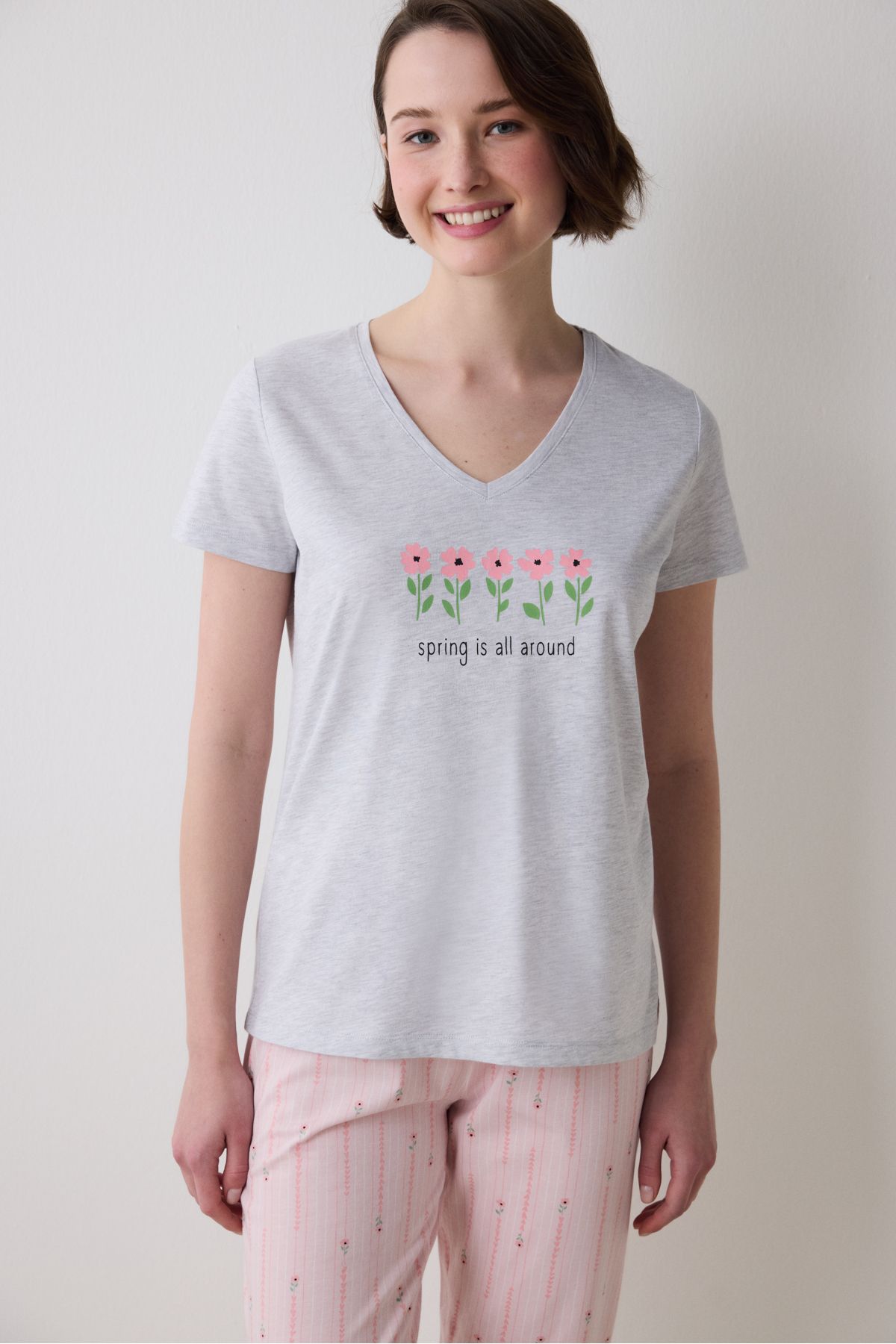Penti-Spring Time Capri Multicolored Pajama Set 2