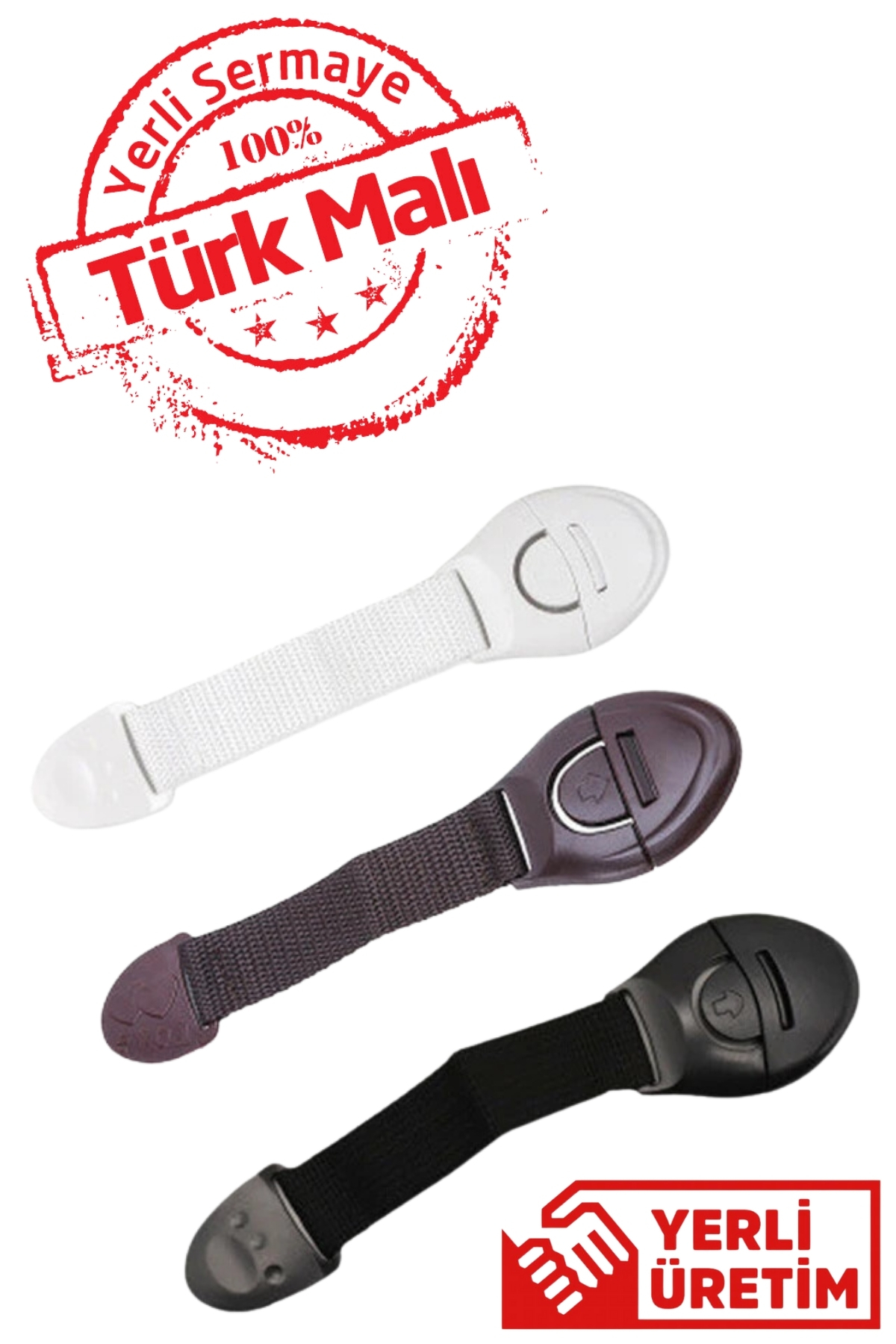 Abuy 10'lu Siyah Bebek & Çocuk Çekmece Kilidi Delme Gerektirmez, Dolap & Çekmece Güvenlik Kilidi fotoğrafı 5 (önizleme)