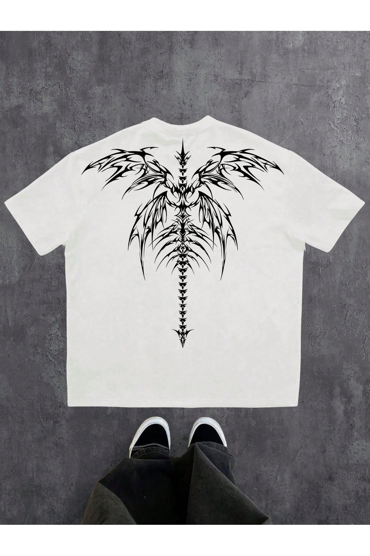 Bengi Clothing Oversize Kesim Kısa Kollu Baskılı T-shirt