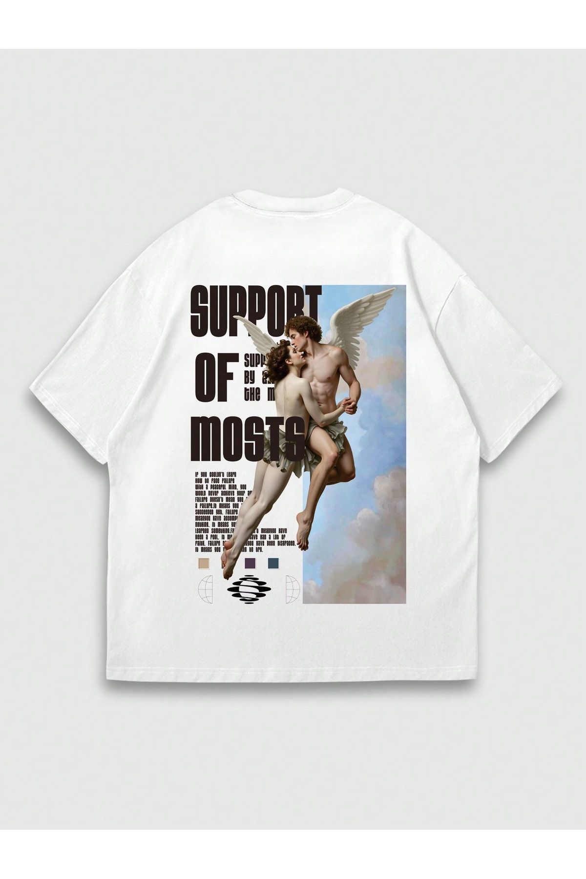 Bengi Clothing Oversize Kesim Kısa Kollu Baskılı T-shirt
