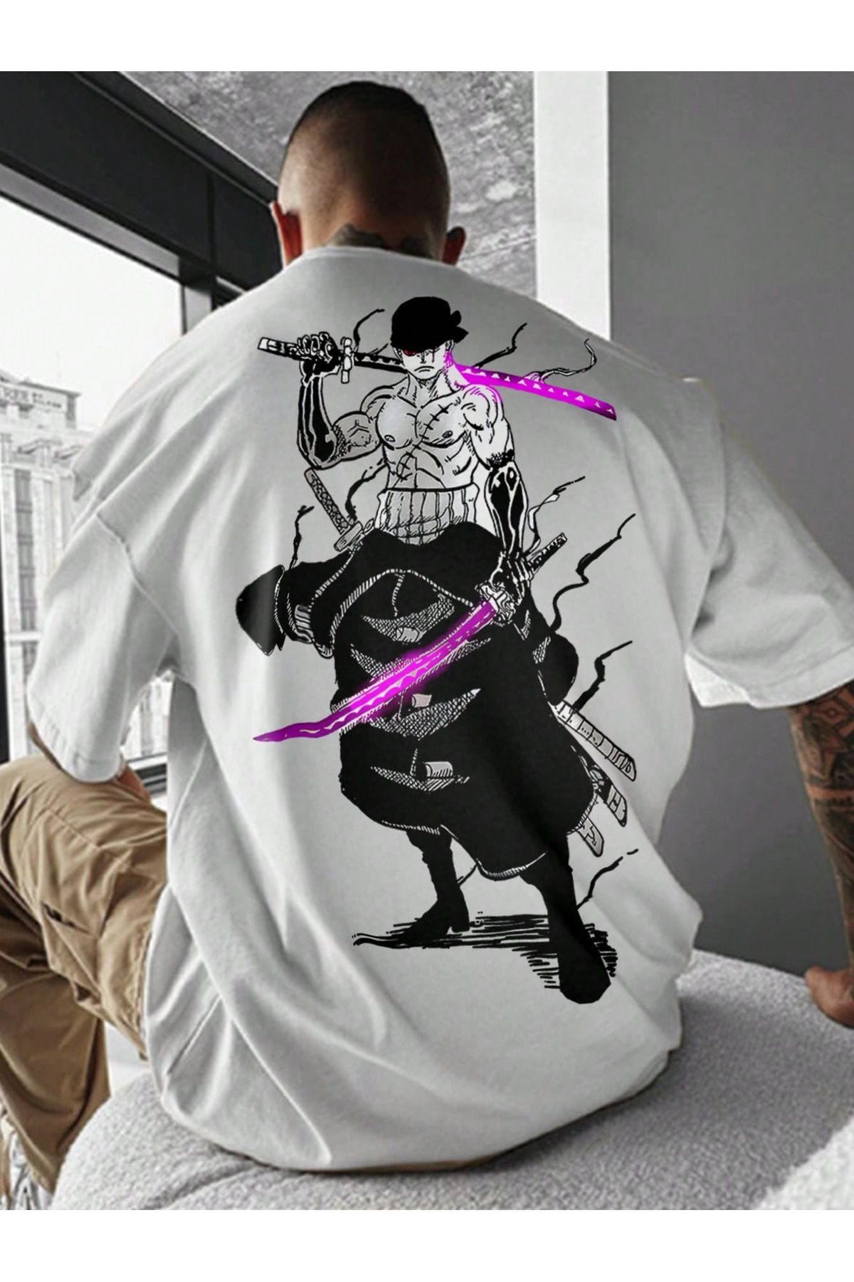 Bengi Clothing Oversize Kesim Kısa Kollu Baskılı T-shirt