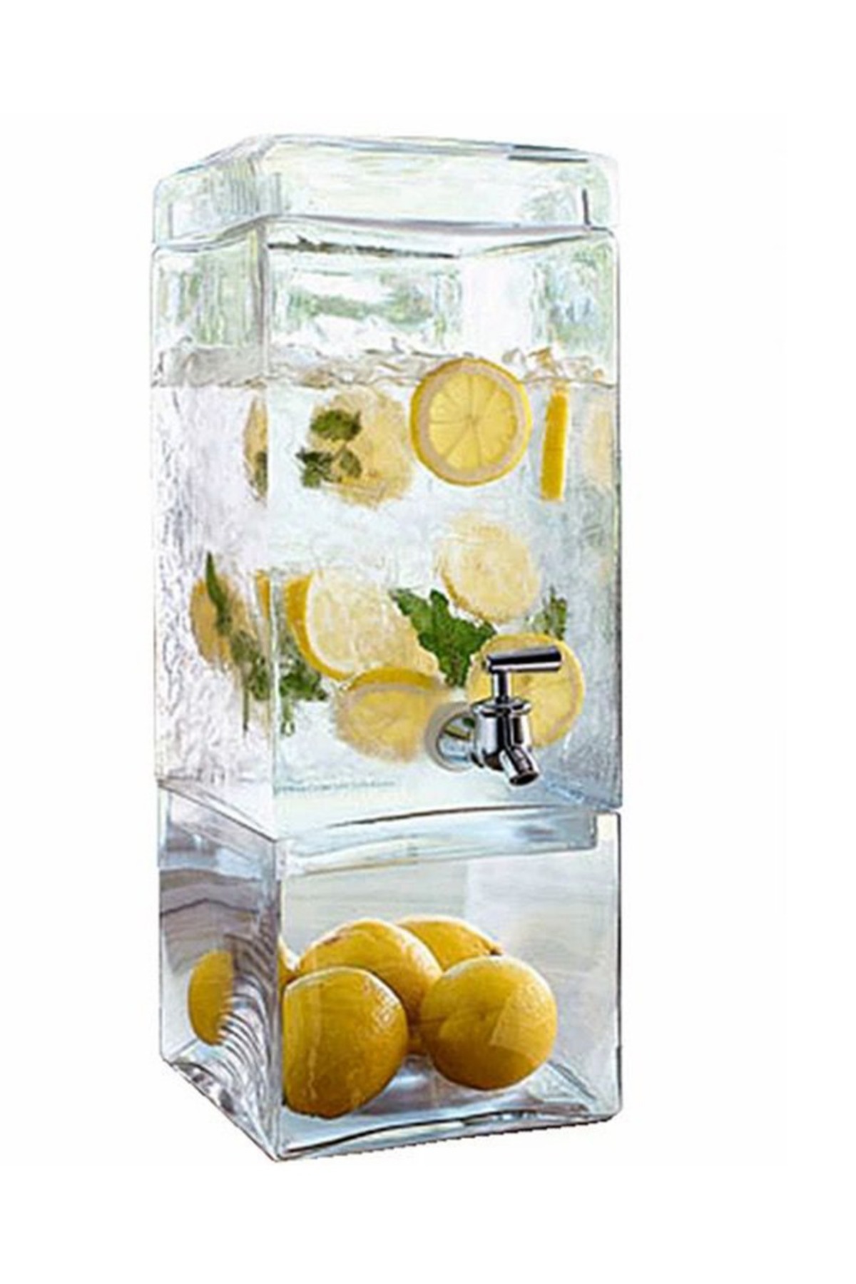Generic-Glass beverage dispenser with faucet and base 1