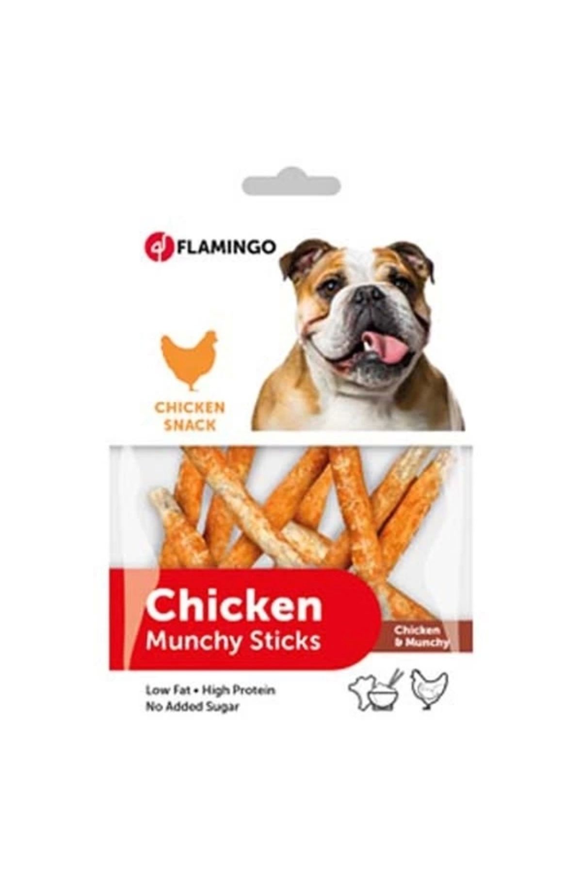 No8 Home Flamingo Munchy Sticks Tavuk Etli Köpek Ödül Çubuğu 80 Gr