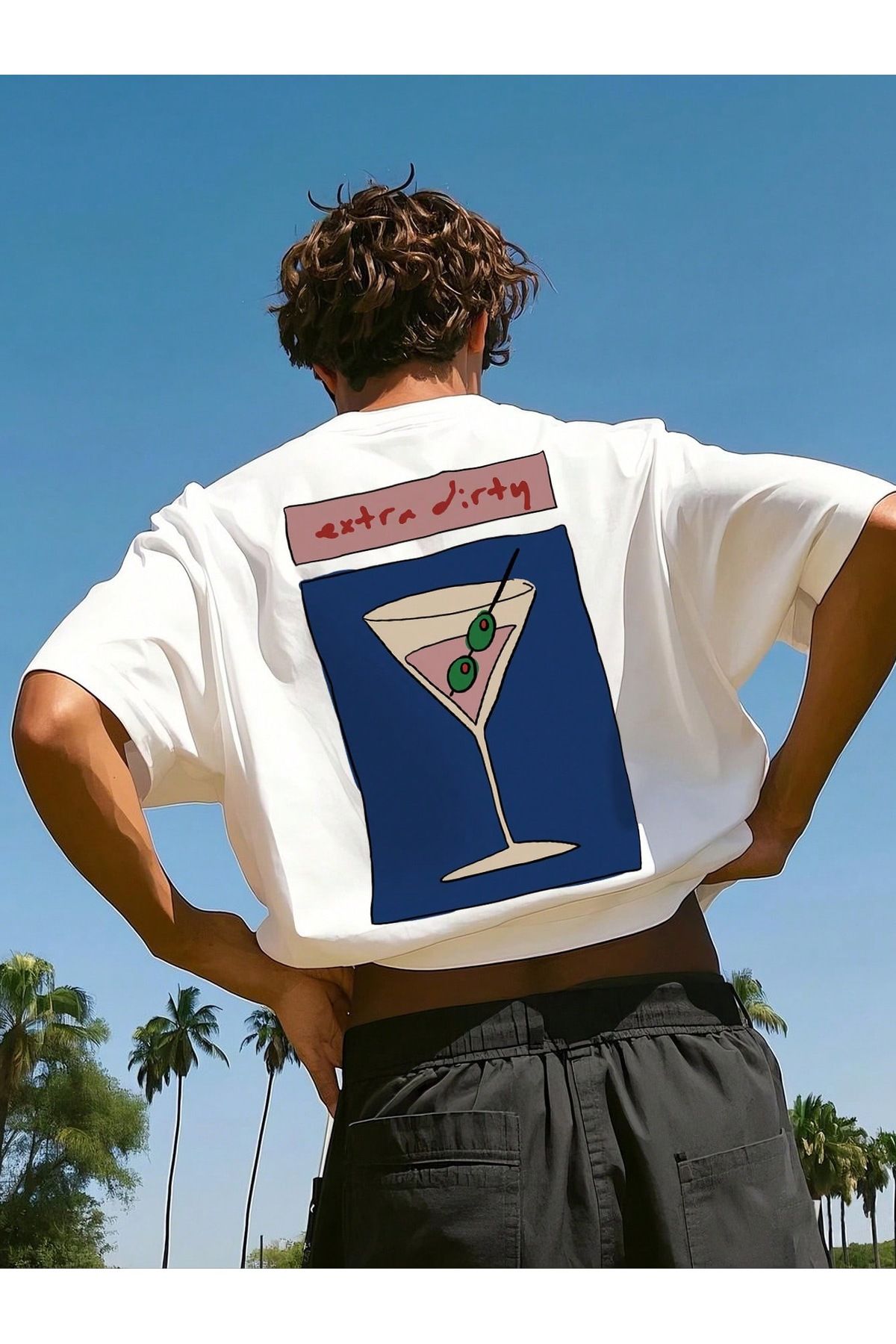 Bengi Clothing Oversize Kesim Kısa Kollu Baskılı T-shirt