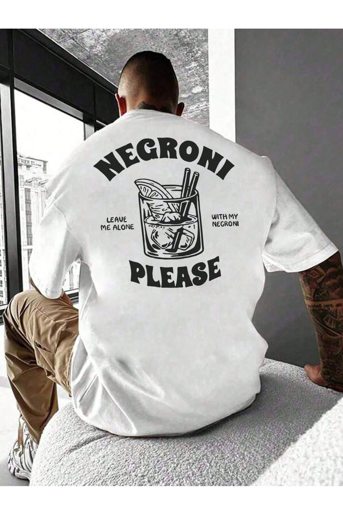 Bengi Clothing Oversize Kesim Kısa Kollu Baskılı T-shirt