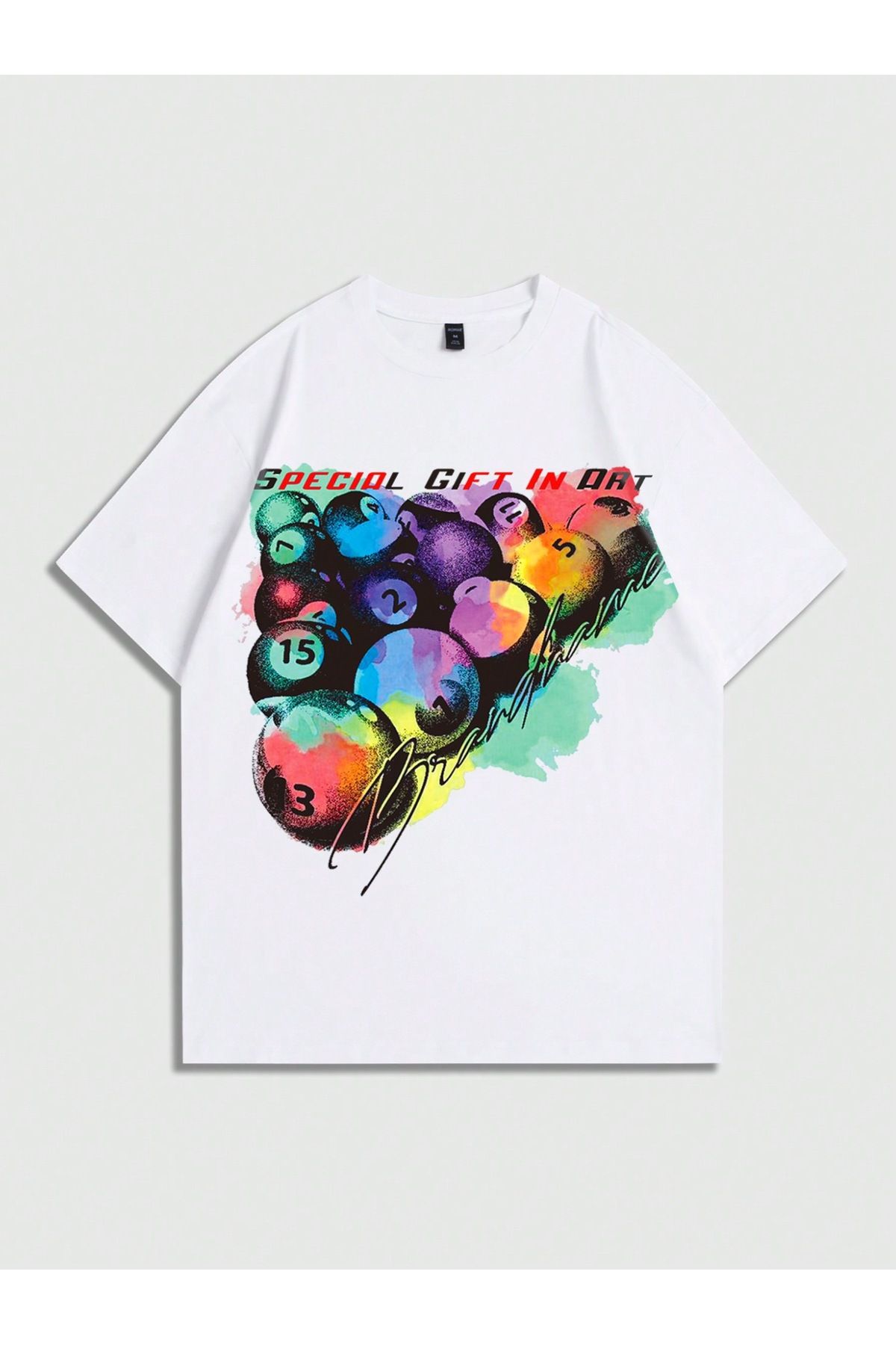 Bengi Clothing Oversize Kesim Kısa Kollu Baskılı T-shirt