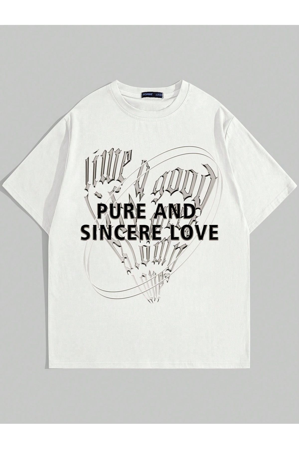 Bengi Clothing Oversize Kesim Kısa Kollu Baskılı T-shirt