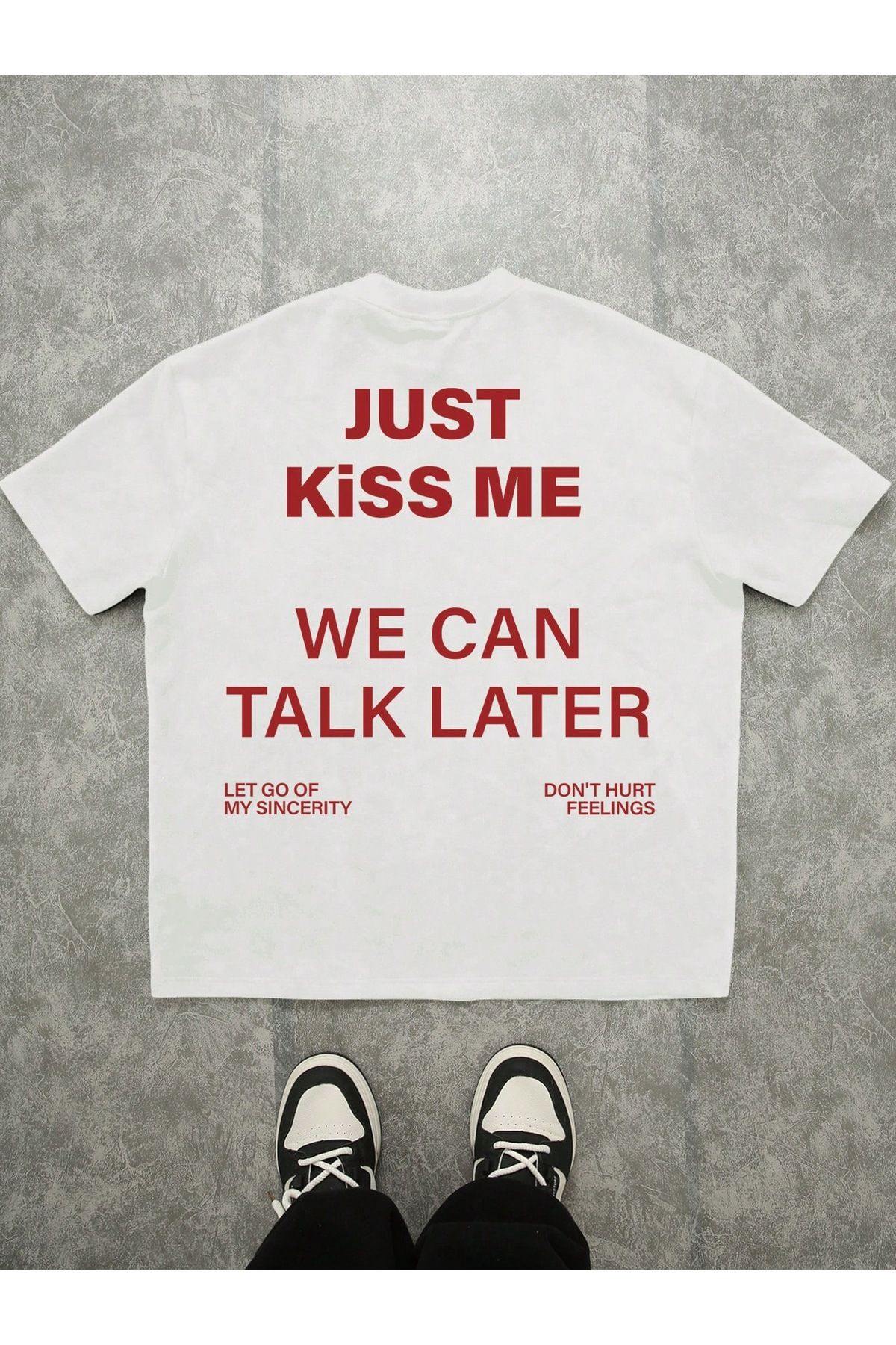 Bengi Clothing Oversize Kesim Kısa Kollu Baskılı T-shirt