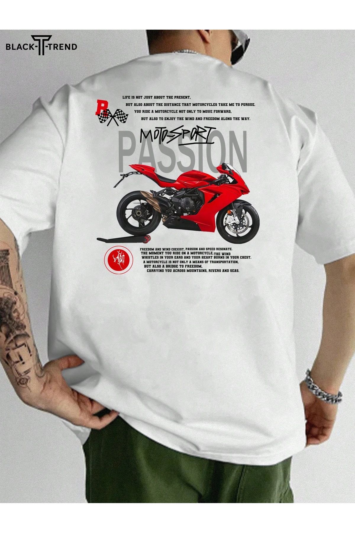 Bengi Clothing Oversize Kesim Kısa Kollu Baskılı T-shirt