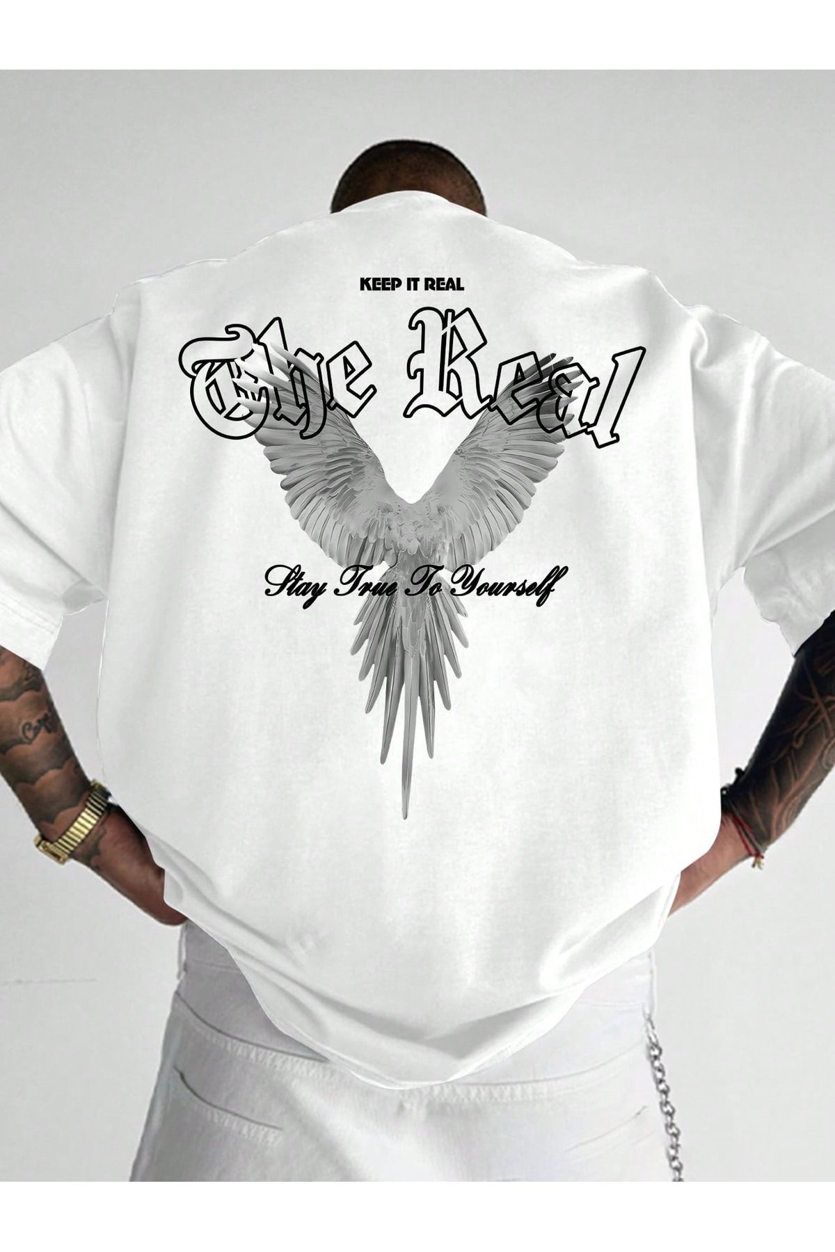 Bengi Clothing Oversize Kesim Kısa Kollu Baskılı T-shirt