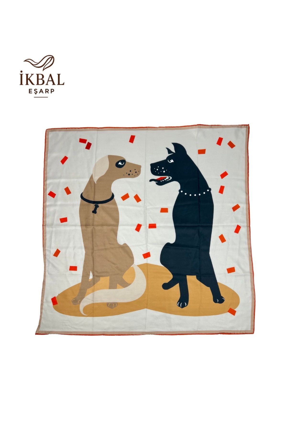 İkbal 75*75cm mira more rayon kumaş fular bandana