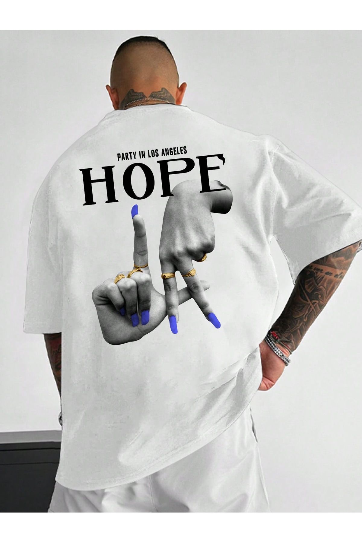 Bengi Clothing Oversize Kesim Kısa Kollu Baskılı T-shirt