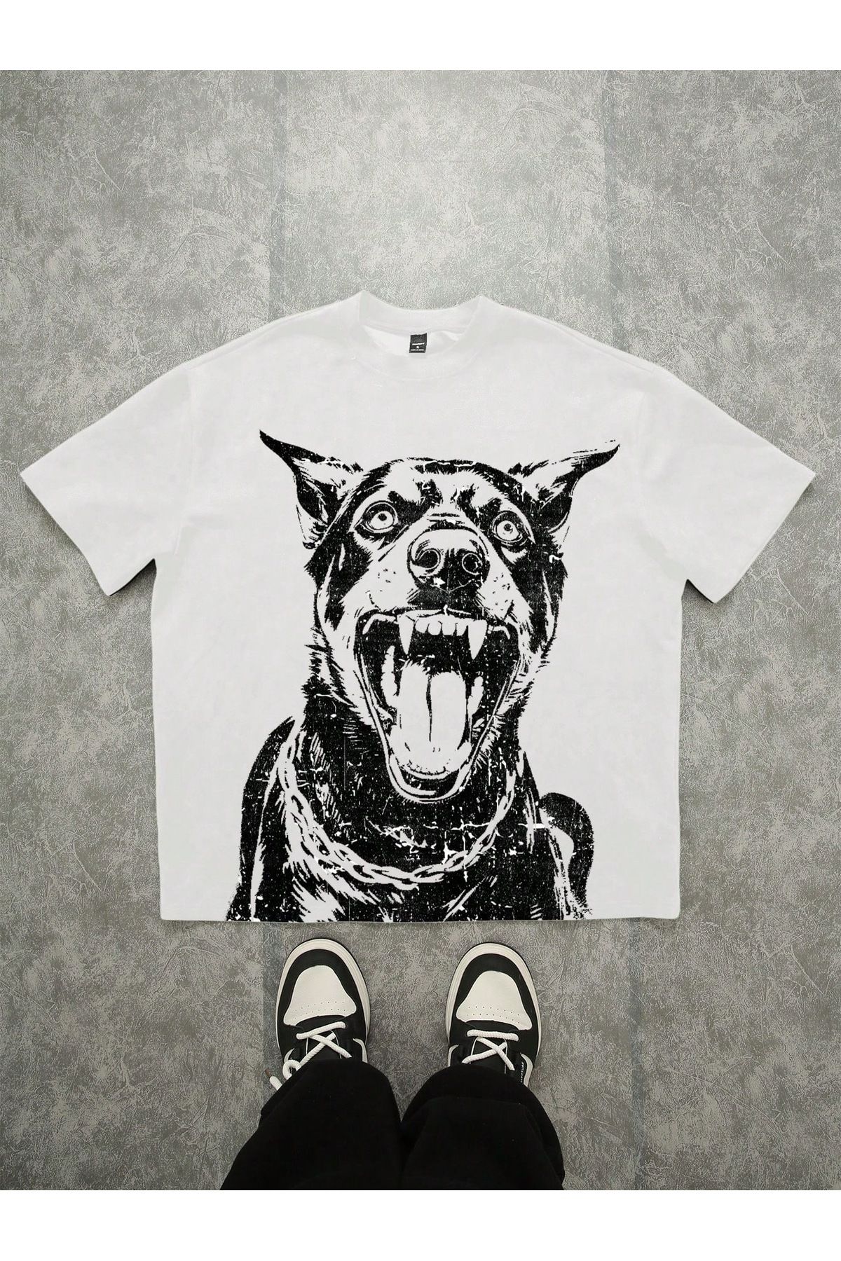 Bengi Clothing Oversize Kesim Kısa Kollu Baskılı T-shirt