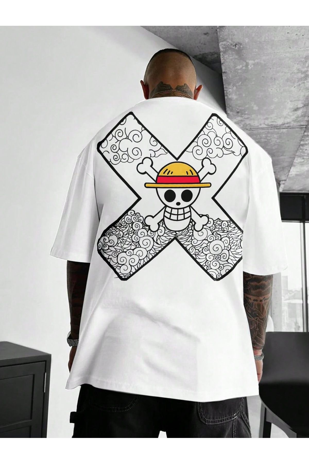 Bengi Clothing Oversize Kesim Kısa Kollu Baskılı T-shirt