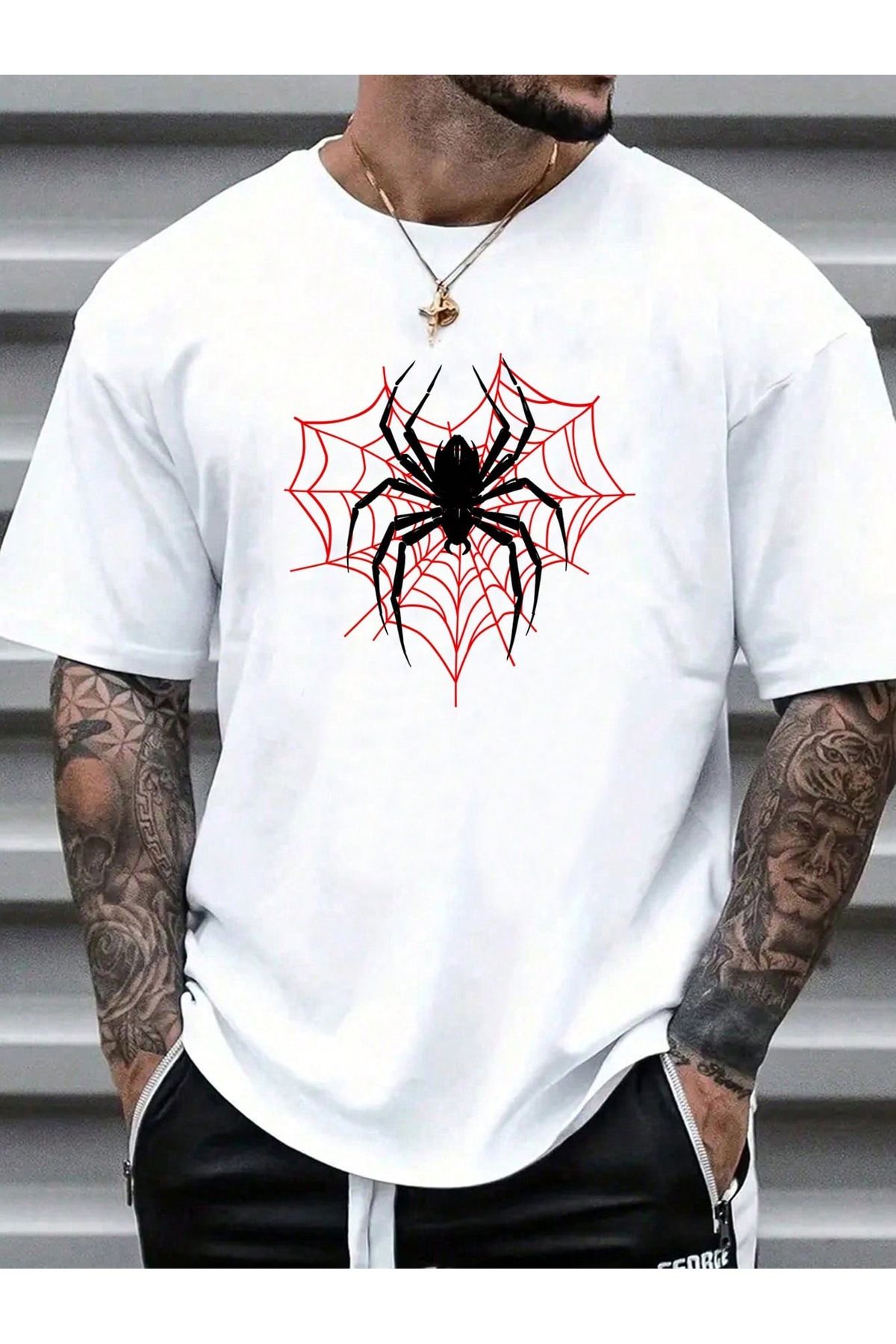Bengi Clothing Oversize Kesim Kısa Kollu Baskılı T-shirt