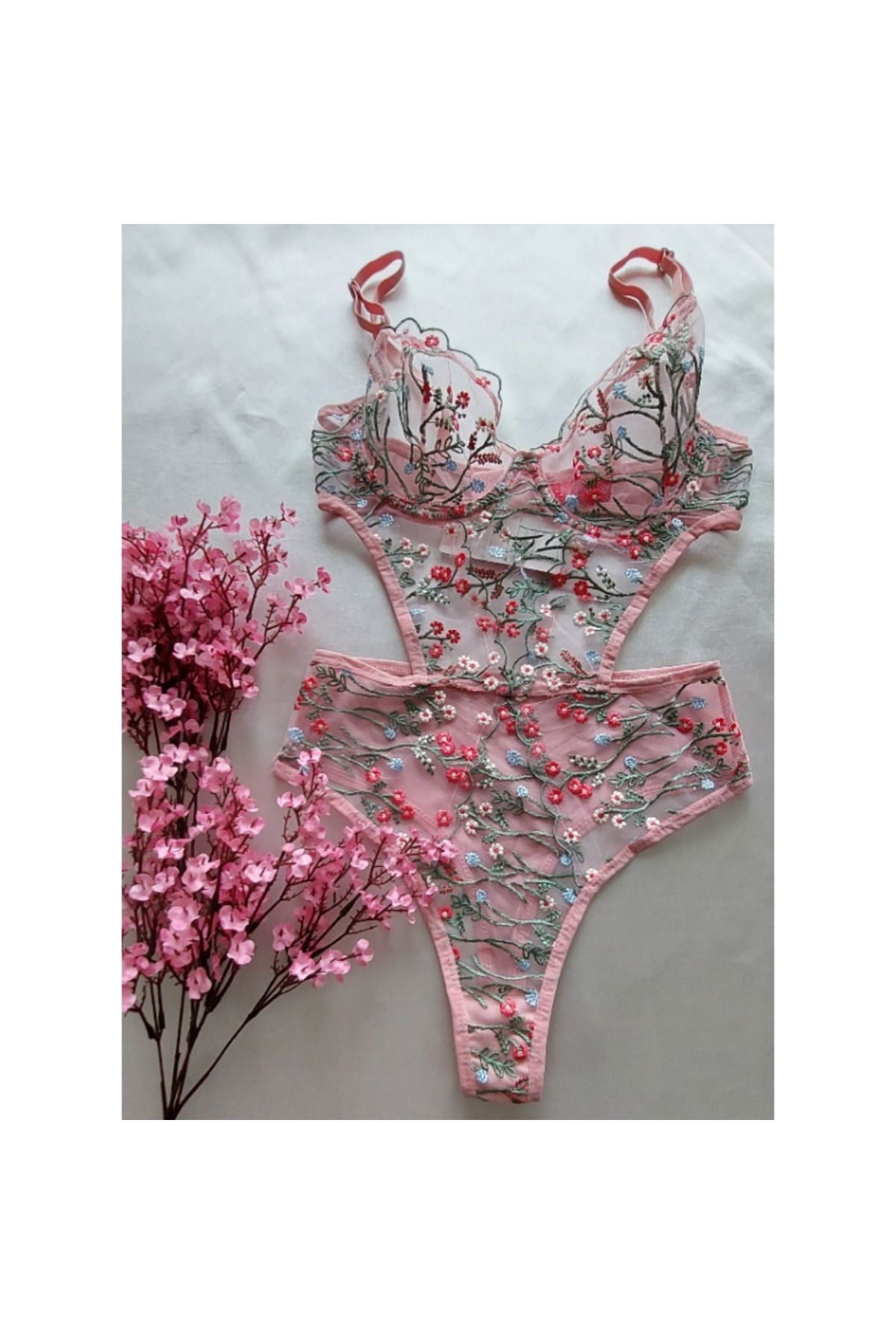 TOZCU TEKSTİL BRODELİ BODYSUIT BALENLİ KAPSIZ ŞIK HEDİYE