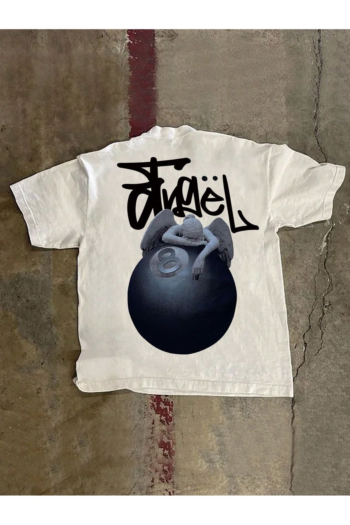 Bengi Clothing Oversize Kesim Kısa Kollu Baskılı T-shirt