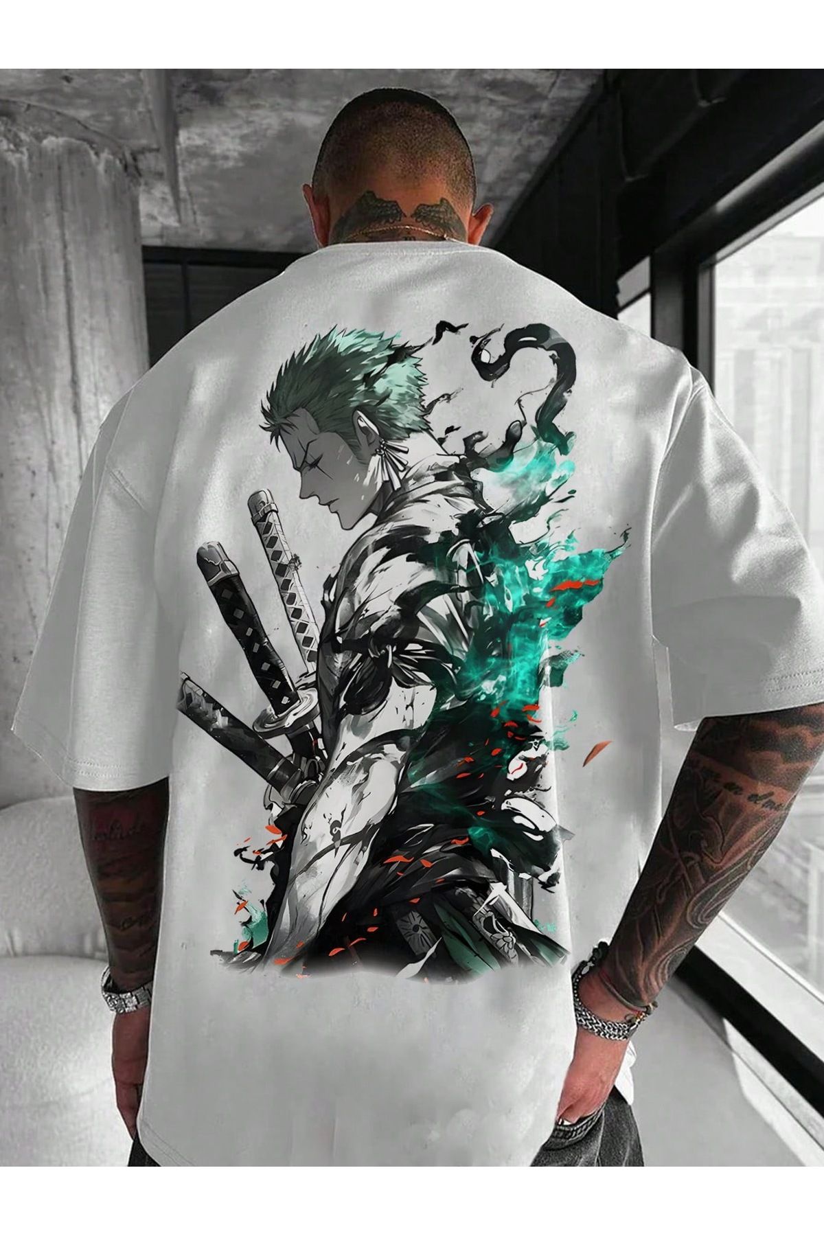 Bengi Clothing Oversize Kesim Kısa Kollu Baskılı T-shirt