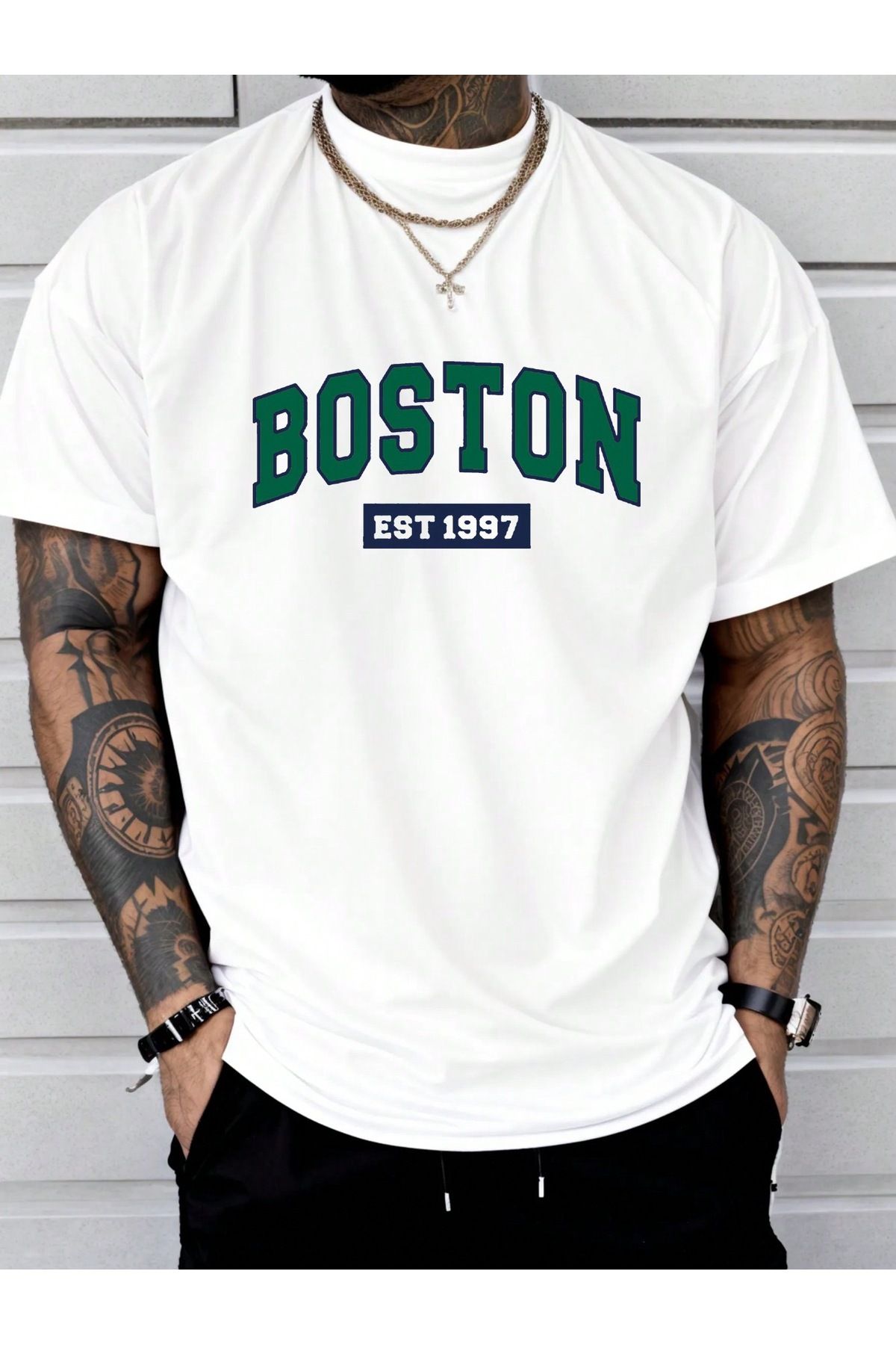 Bengi Clothing Oversize Kesim Kısa Kollu Baskılı T-shirt