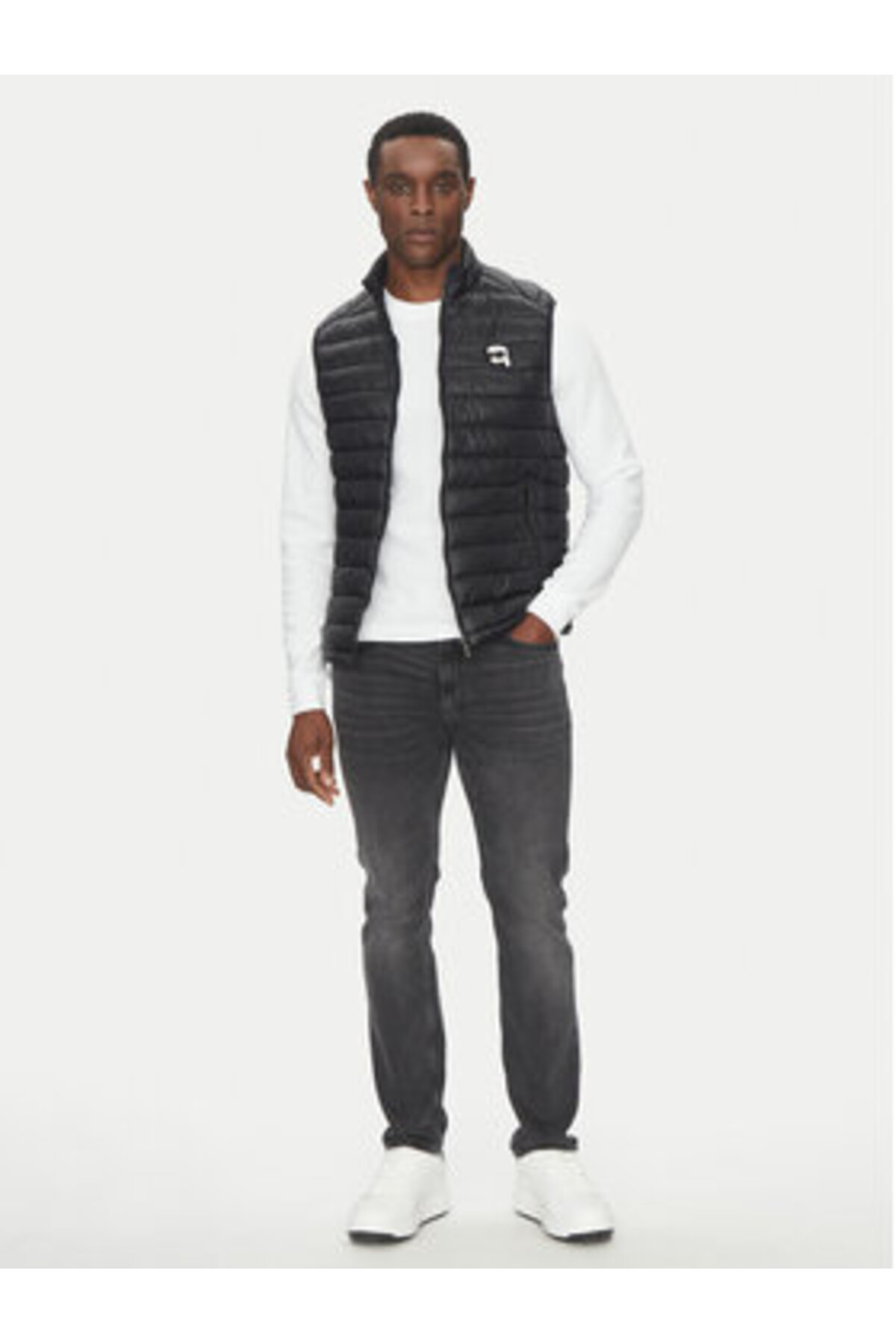 Karl Lagerfeld Men's Vest black KARL LAGERFELD-505711 500590 990 BLACK ...