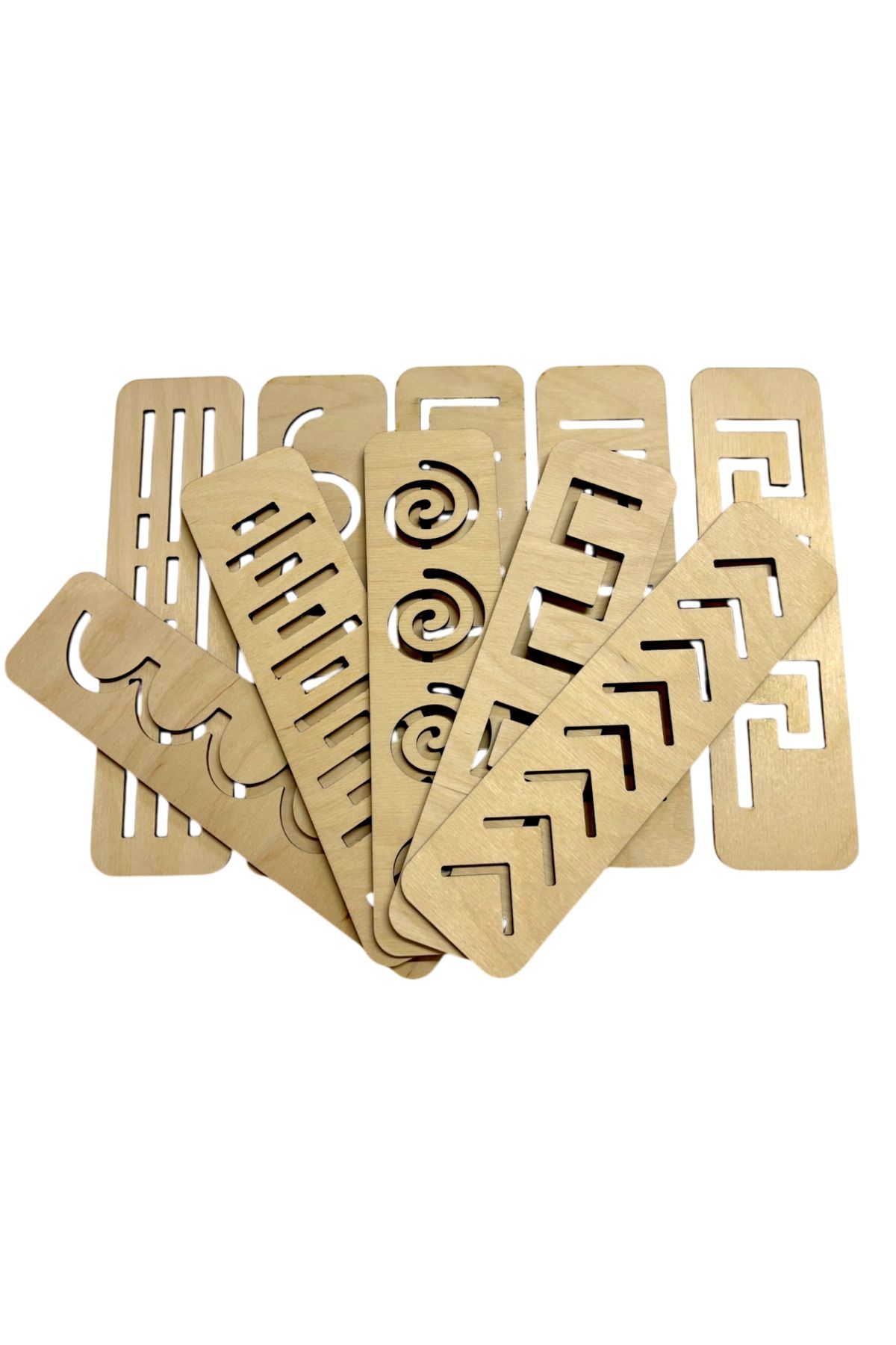 Mind of Toys Montessori Ahşap Çizgi Çalışma Seti, Ince Kas Motor Gelişim, 10 Adet Çizim Plakası