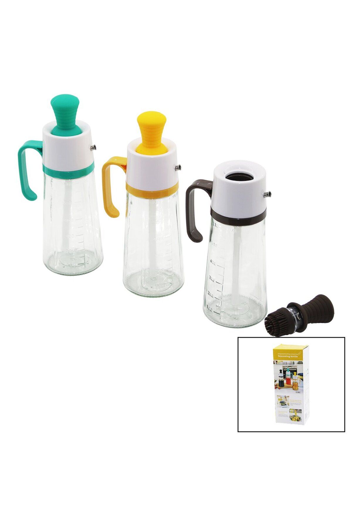 Mu Art Ahşap Mrt CAMYAĞDANLIK SİLİKON FIRÇALI TIPAPLS.KAPAK - KULPÖLÇEKLİ - 630ML Art 871301