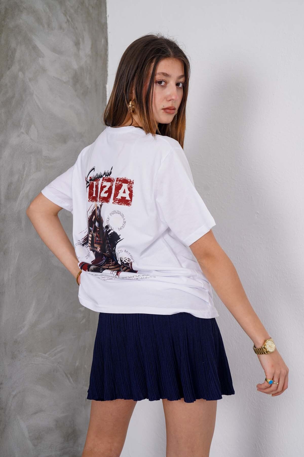 A Y Clothing KIZA BASKILI T-SHİRT