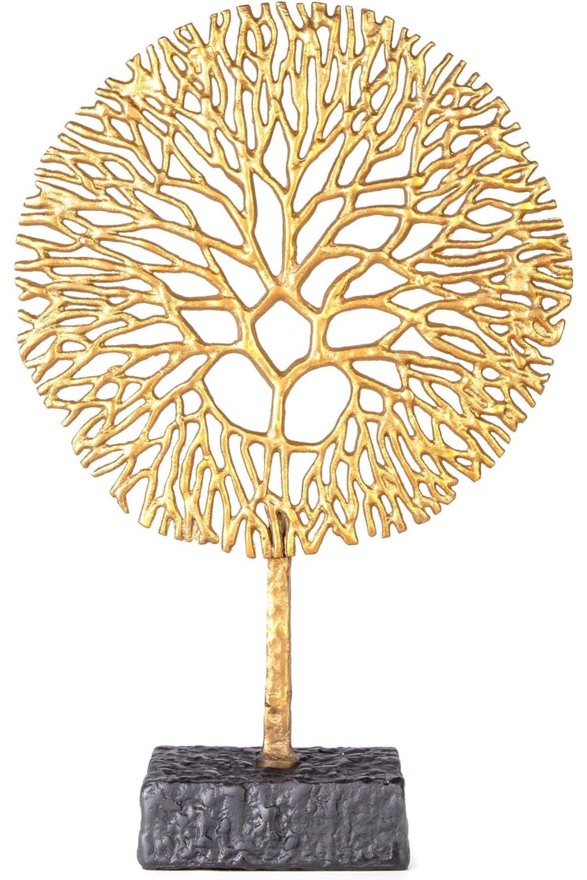 STOREMAX OZN Metal Dekor Ağaç Figürlü Gold-Siyah 16x10,5x53 Cm. OZNstre 1094633