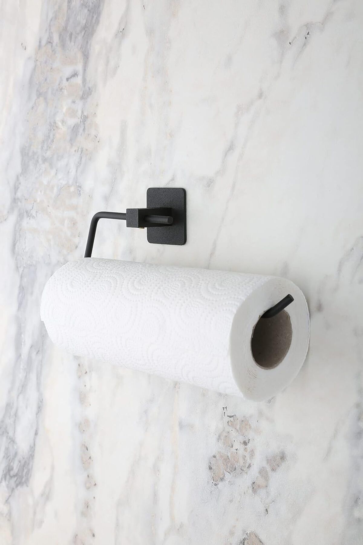 STOREMAX Banyo Yapışkanlı Siyah Kare Açık Solo Havluluk Havlu Askısı 1057563