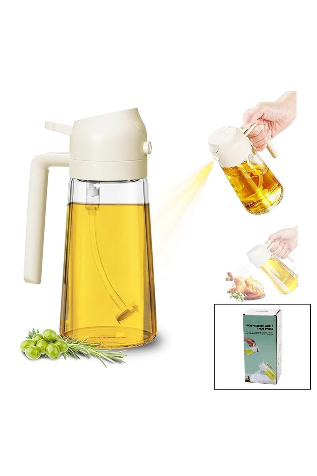 STOREMAX OZN YAĞDANLIK 2IN1 - SPREYLİ - AKITMALI KİLİTLİ KAPAKLI - SÜRAHİ MODELİ OZNstre 1094633