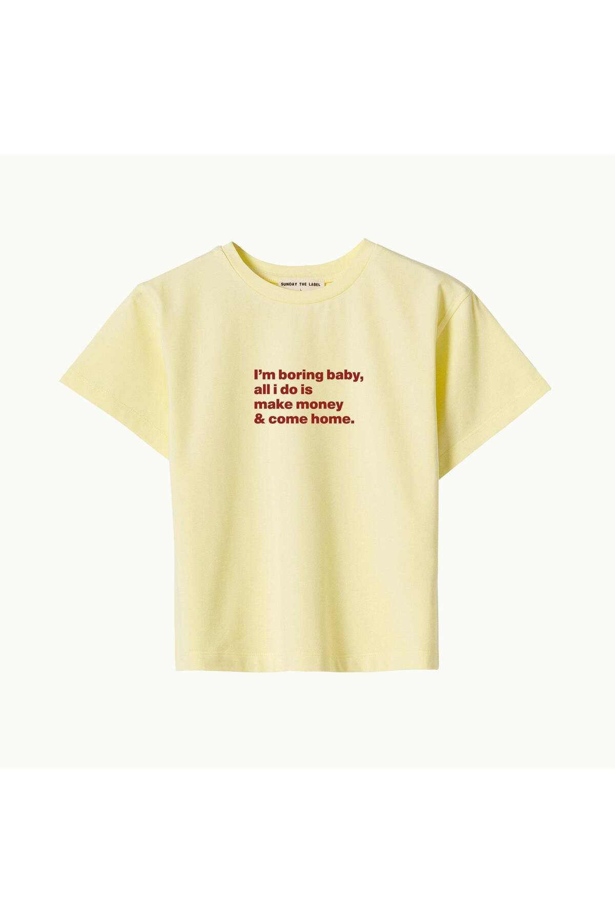SUNDAY THE LABEL I'M BORING BABY - BABY TEE