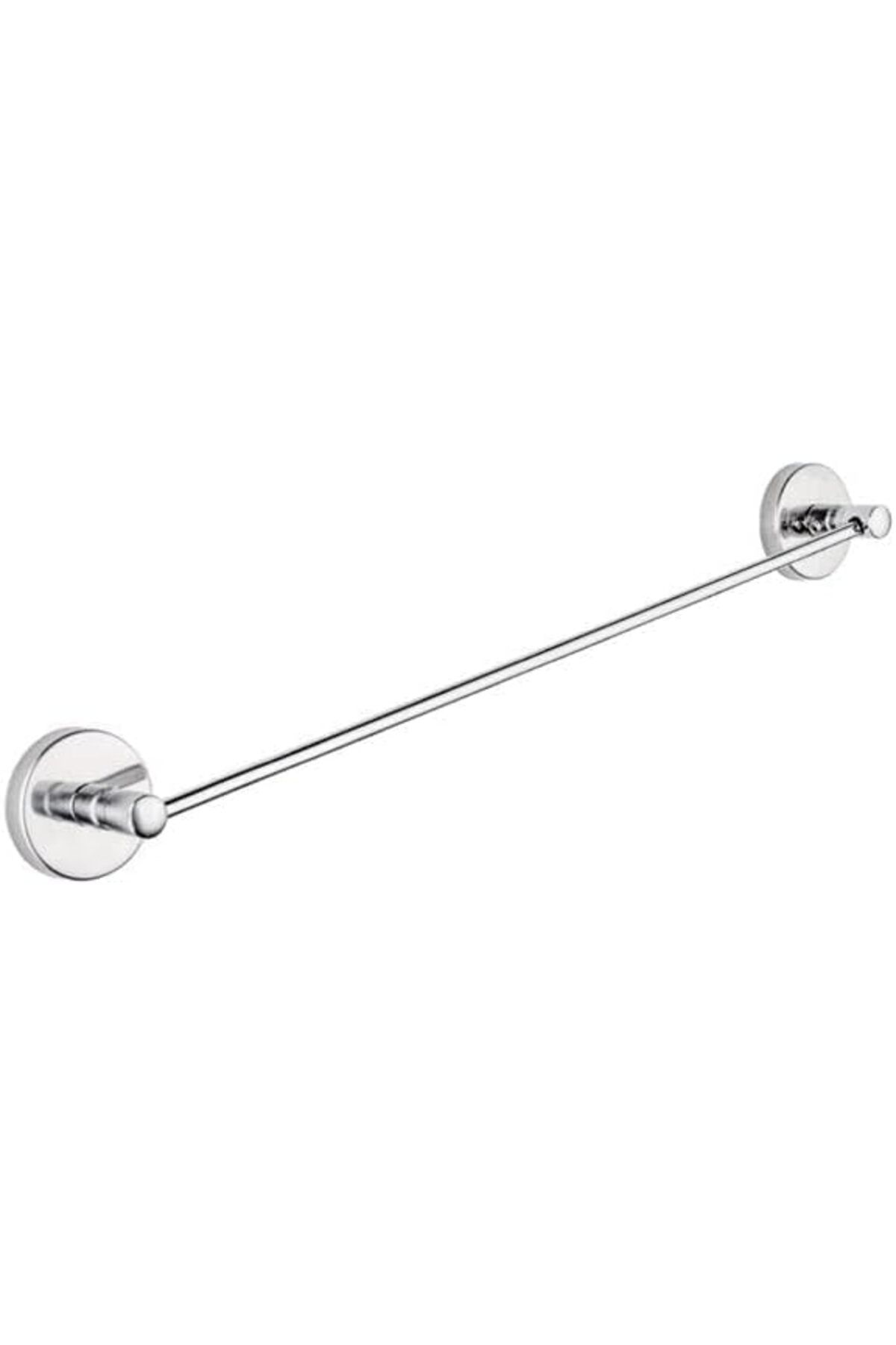 STOREMAX Uzun Banyo ve Mutfak Havluluğu, Krom, Vidalı Yuvarlak Tasarım,