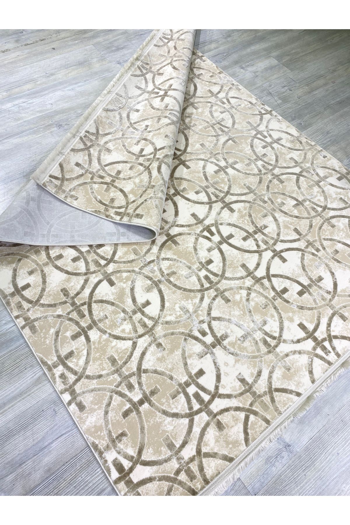Elfin TÜRKERİ, TRUVA İPEKSİ YÜN TUŞELİ TRİKO AKRİLİK OTURMA ODASI VE SALON HALISI