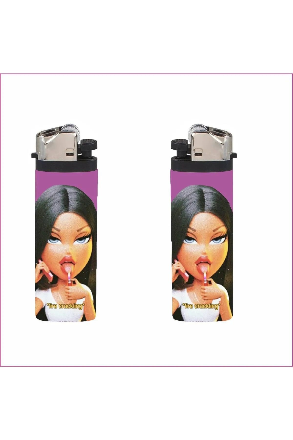 hediyenebak Çakmak Bratz Girl Tasarımlı Full Kaplamalı Gazlı Çakmak