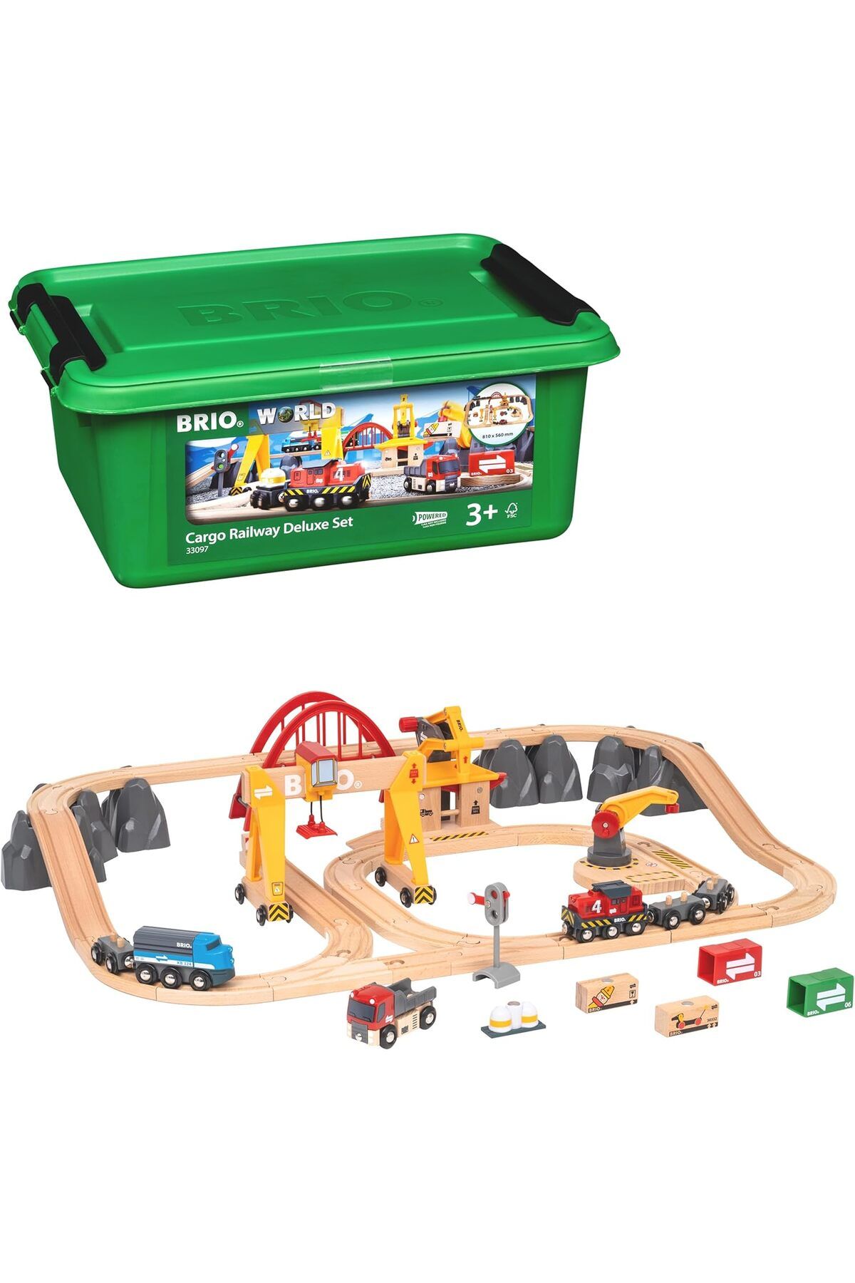 Mu Art Ahşap Mrt Delüks Kargo Tren Yolu Seti-33097 Art 871301