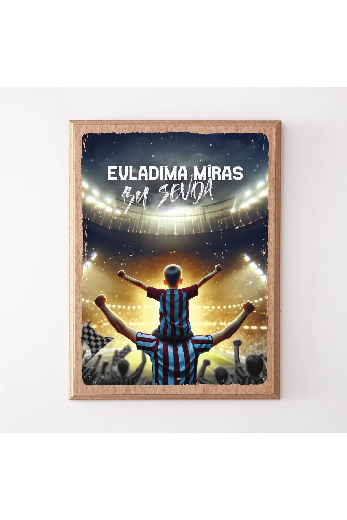 STOREMAX Ezg Mavi Taraftarlara Özel Ahşap Tablo 22x30 cm Ezsnshop 1065757