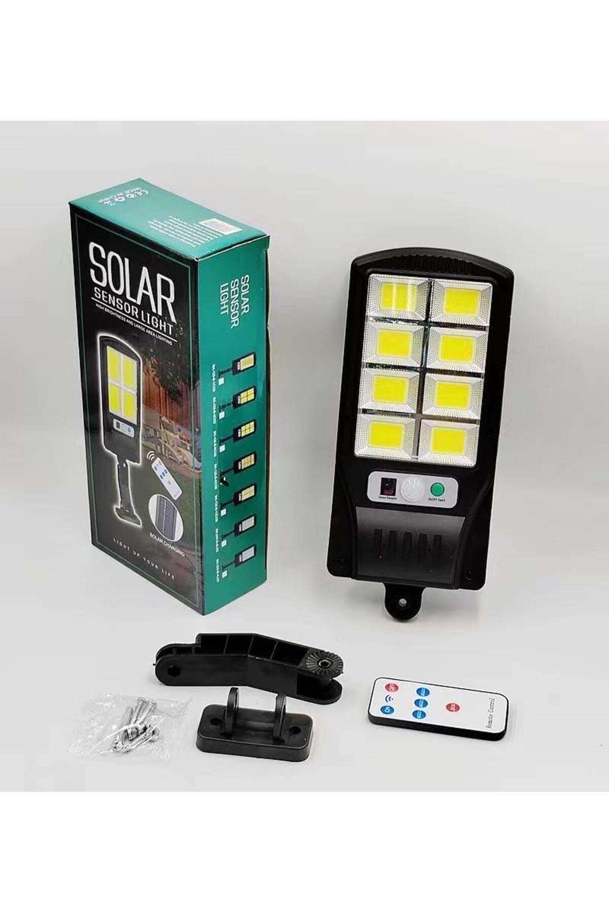 STOREMAX ELZ Solar Uzaktan Kumandalı Şarjlı Ledli Bahçe Lambası Çift Pilli Duvar Aplik 1200-2 FRNTR 112