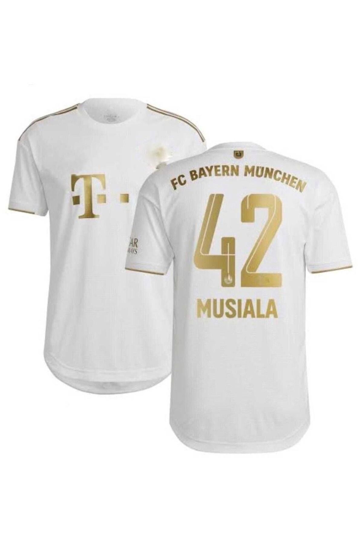 feriköy B.MÜNİH 2024-25 JAMAL MUSİALA GOLD FORMASI (WHİTE)