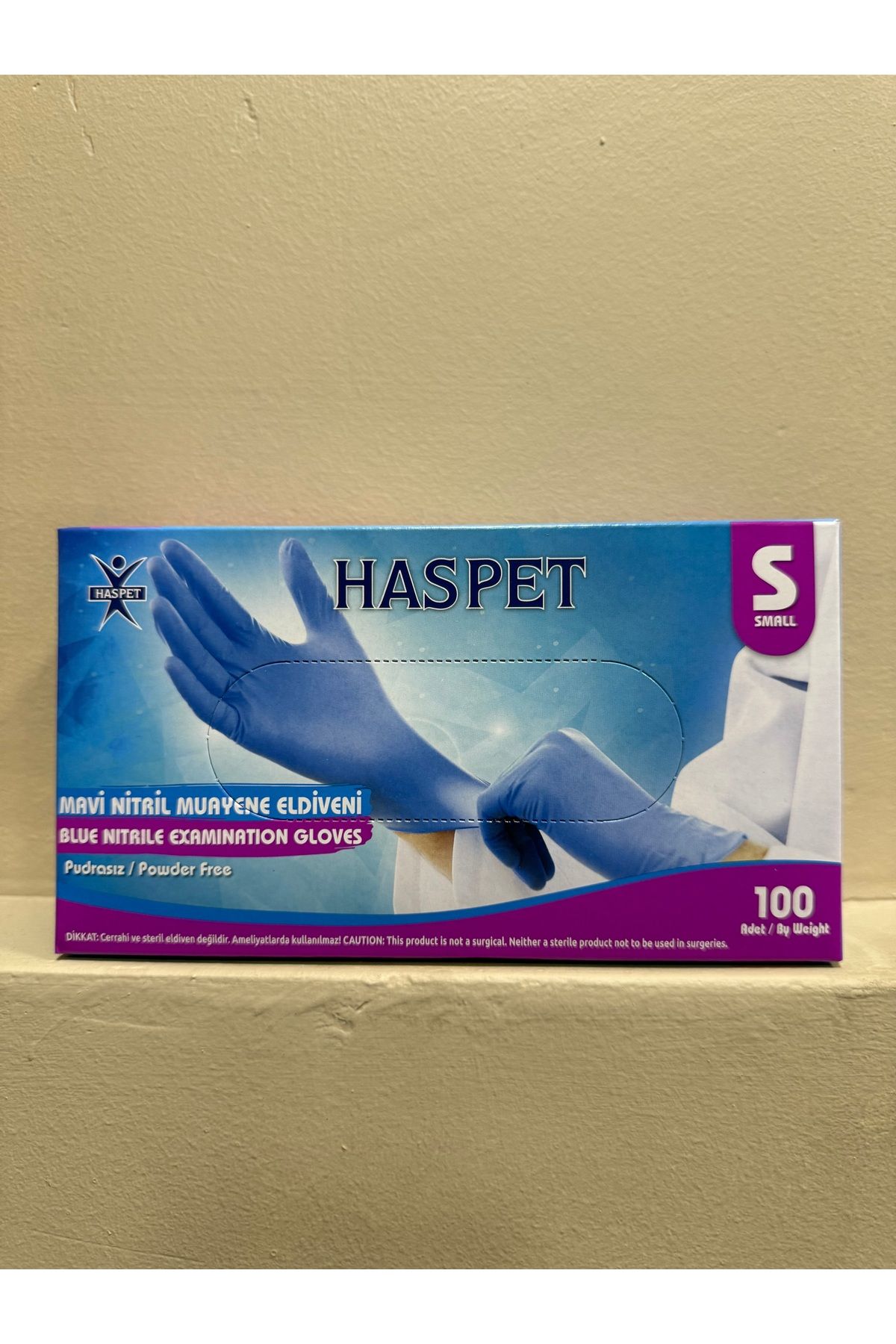 hasped NONSTERİL MUAYENE ELDİVENİ NİTRİL MAVİ SMALL HASPET